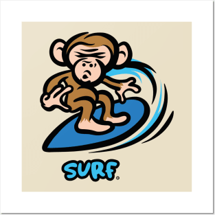 Surf Monkey Posters and Art